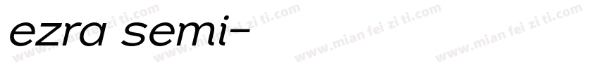 ezra semi字体转换